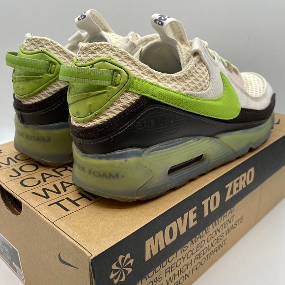 NIKE Air Max Terrascape 90 Phantom / Vivid Green-Olive Aura Mens US8/Wom US9.5 - Picture 4 of 10